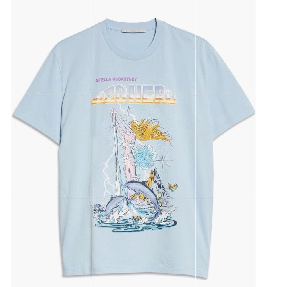 NWT Stella McCartney Eco hero graphic tee  Size 38